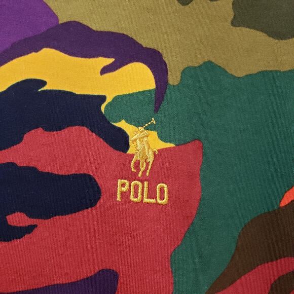 Polo Ralph Lauren Polo Pony Camo Double-Knit Hoodie Men's Size Large *Flaw* - Picture 4 of 16